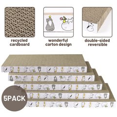 PatiencET Cat Scratcher Carton texture-grattage, surface rugueuse qui apaise les griffes du chat.