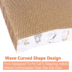 PatiencET griffoir-chat-carton-recycle-face-douce, surface idéale pour griffes et détente.
