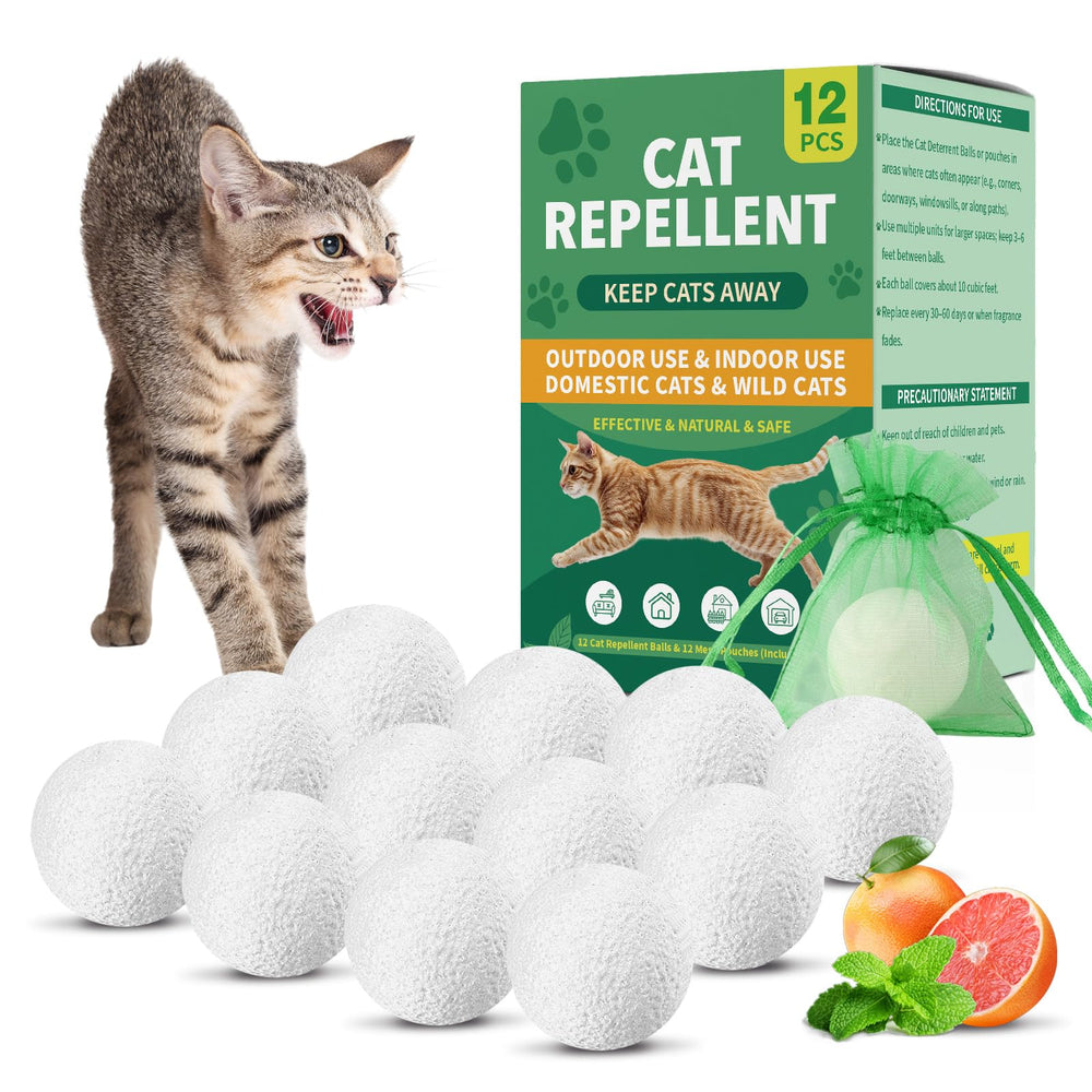 Balle répulsif Patorop parfum pamplemousse et menthe; éloigne les chats.