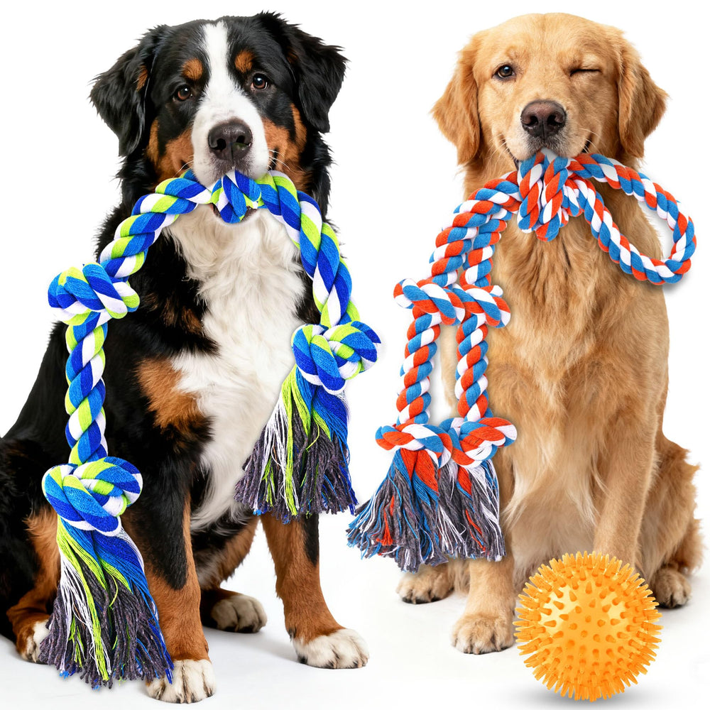 Jouet corde dur PatsFran pour gros chien, idéal pour tirage et mordillage.