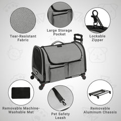 PAW BALLET cadre-en-aluminium-detachable: cadre solide pour transports sécurisés et durables