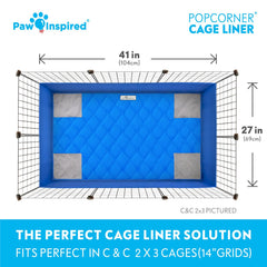 Paw Inspired PopCorner – base étanche pour prévenir les fuites du bac.