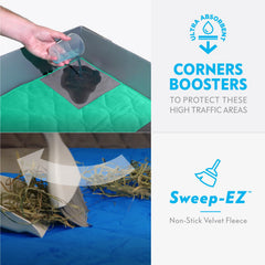 Paw Inspired PopCorner: coins renforcés absorbants pour coins propres et durables.