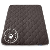 Paw Inspired Tapis de cage doux gris pour chien, confort maximal.