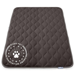 Paw Inspired Tapis de cage doux gris pour chien, confort maximal.