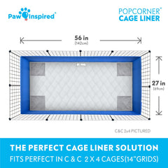 Support imperméable Paw Inspired pour éviter les fuites et garder le fond sec