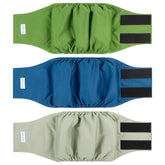 Bandes abdominales lavables Paw Legend Armée: absorption pratique à domicile.