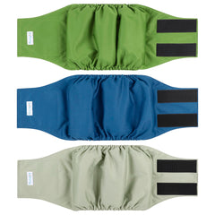 Paw Legend bandes ventre chien triple couleurs pour un look soigné et confortable.