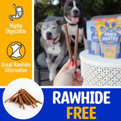 Paquet de 50 batons Paw & Pantry au poulet, pratique pour les sorties.