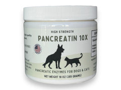 Paw Vitality Pancreatin 10X, flacon digestion: soutien adapté pour chiens et chats.