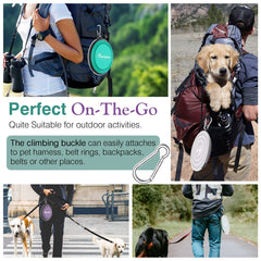 Pawaboo bol d'eau et nourriture pliable, adapté pour petites races.
