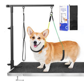 Pawaboo bras-table toilettage chien ajustable, manipulation sûre pendant le brossage.