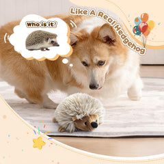 Hérisson en peluche Pawaboo doux, parfait pour mordiller et réconforter.