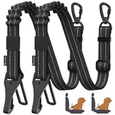 Pawaboo lot de 2 ceintures chien voiture 3-en-1, sécurité et flexibilité pour les trajets.