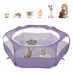 Pawaboo playpen pour petits animaux en extérieur, espace sûr et rapide à installer.