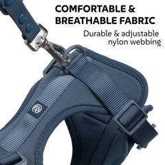PAWADISE attache-avant-et-arriere-bleu : stabilité accrue lors des promenades.