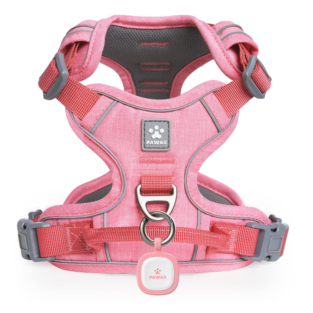 Harnais Pawaii anti-tir avec poignee pour promenades confortables.