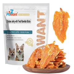 Pawant bâtonnets poulet jerky emballage pratique pour récompenser votre chien.