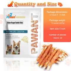 Pawant confort-anti-stress-chiot-stick-poulet-blanc, restez tranquille pendant les absences.