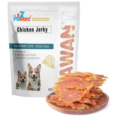 Pawant sachet poulet seche chien, friandise protéinée et pratique pour l'entraînement.