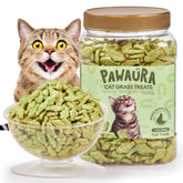 Friandise Pawaura pour chat au poulet et herbe, saveur naturelle et appétence.