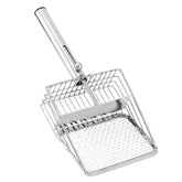 Pawccoli Pelle-litière acier inox grand format pour nettoyage rapide.