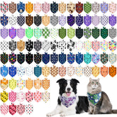 PAWCHIE bandana chien couleur patte bleu, léger et confortable pour sorties.