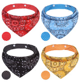 PAWCHIE bandana chien rouge, vue avant, style tendance pour sorties quotidiennes.