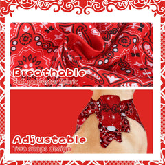 PAWCHIE bandana chien rouge, boutons pression ajustables, mise en place rapide.