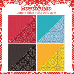 PAWCHIE bandana chien rouge, motif double imprimé, deux styles distincts.
