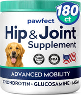 PAWFECTCHEW boîte bouchées glucosamine pour articulations des chiens.