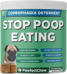 PAWFECTCHEW deterrent crottes chien – emballage pratique pour une maison plus propre