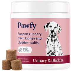 Boîte Pawfy pour l'infection urinaire du chien, soutien du système urinaire.