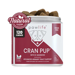 Pawlife: boîte de suppléments canneberge pour chien, soutien urinaire potentiel.