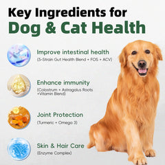 Pawlooza Probiotiques chien: apaisement des grattages et irritations cutanées.