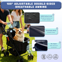 PawLuxe conception 4-en-1: polyvalence pour promenade, voyage et domicile.