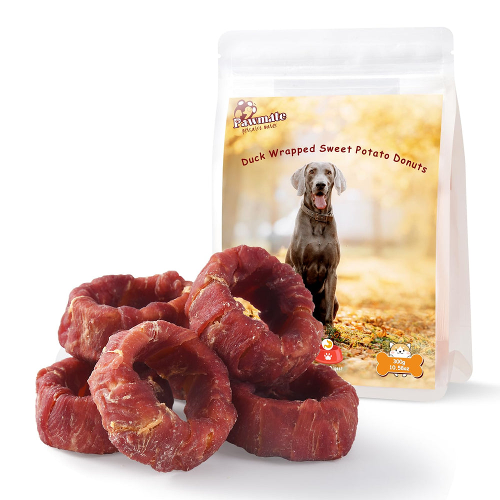 Pawmate canard enrobe donuts patate douce, friandise gourmande à partager