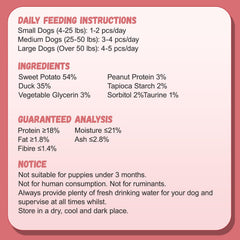 Pawmate texture mordante : bouchées durables stimulant la mastication.
