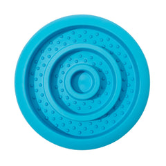 Tapis de léchage Pawnana bleu vu de face pour stimuler l activité mentale du chien
