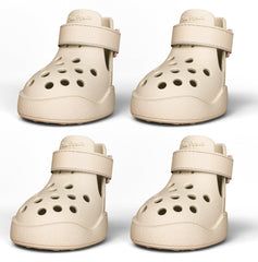 Chaussures PawPosh antidérapantes et imperméables protègent les pattes sur sols mouillés.