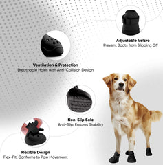 PawPosh botte chien ventilée avec perforations pour confort.