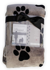 Pawprints Left by You – Couverture mémorielle avec cœur, douceur enveloppante.