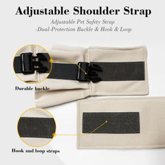 PAWPUBBY sling chien petit: boucle anti-escapade pour éviter les chutes.