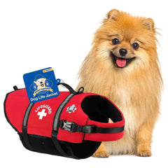 Gilet de sauvetage Paws Aboard rouge XX-Small avec poignée pour transport sûr