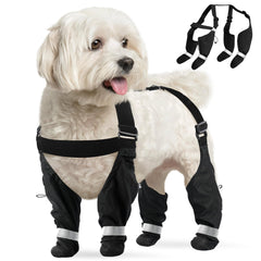 PAWsay bottes imperméables pour chien avec suspensions, maintien fiable lors des balades.