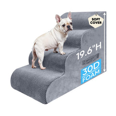 PAWSCRAT Escaliers pour chien: quatre marches, hauteur adaptée pour lit