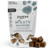 Pawse Mighty Mushroom Chews emballage visible, idéal pour l'achat quotidien.