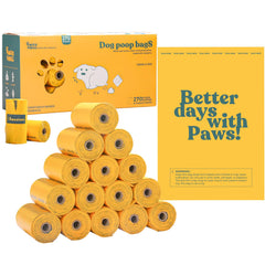 PAWSHOLIC rouleaux-sacs-caca-extra-epais pour propreté fiable lors des promenades