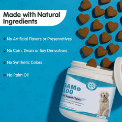 Illustration du soutien de la membrane cellulaire chez le chien avec Pawsitive Same100.