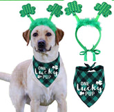 Pawskido costu me chien Saint-Patrick bandeau trefle vert pour briller.